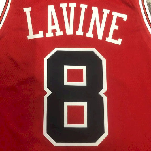 Camisa vermelha masculina do time Zach LaVine