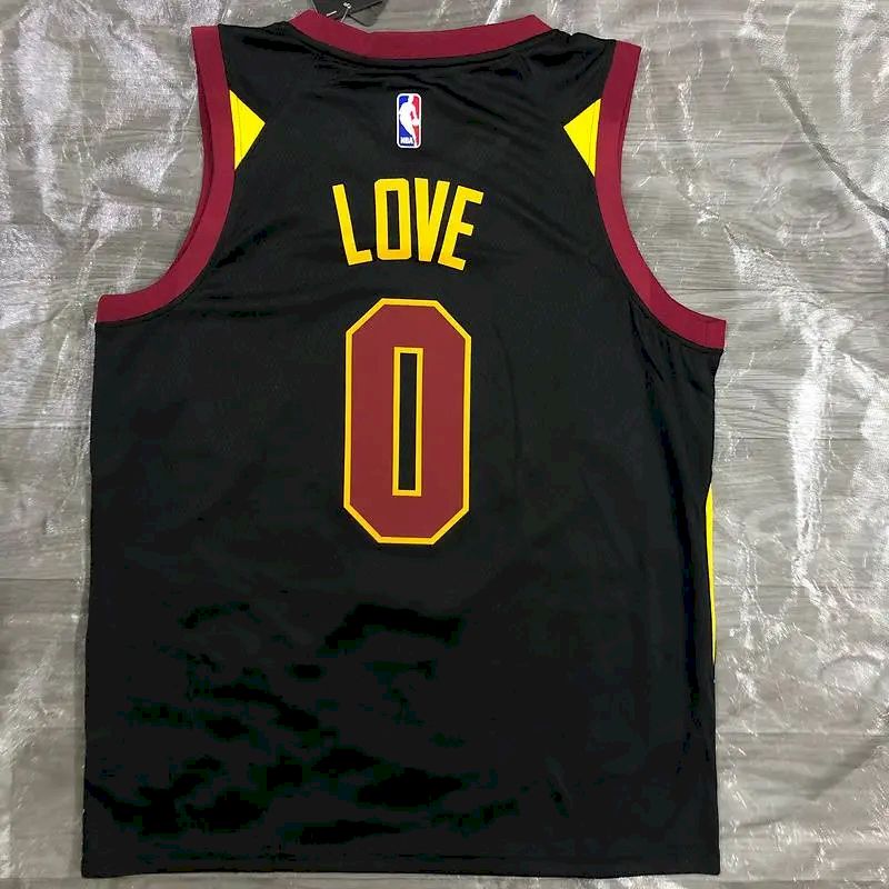 Camisa preta masculina Kevin Love Swingman – Edição Statement