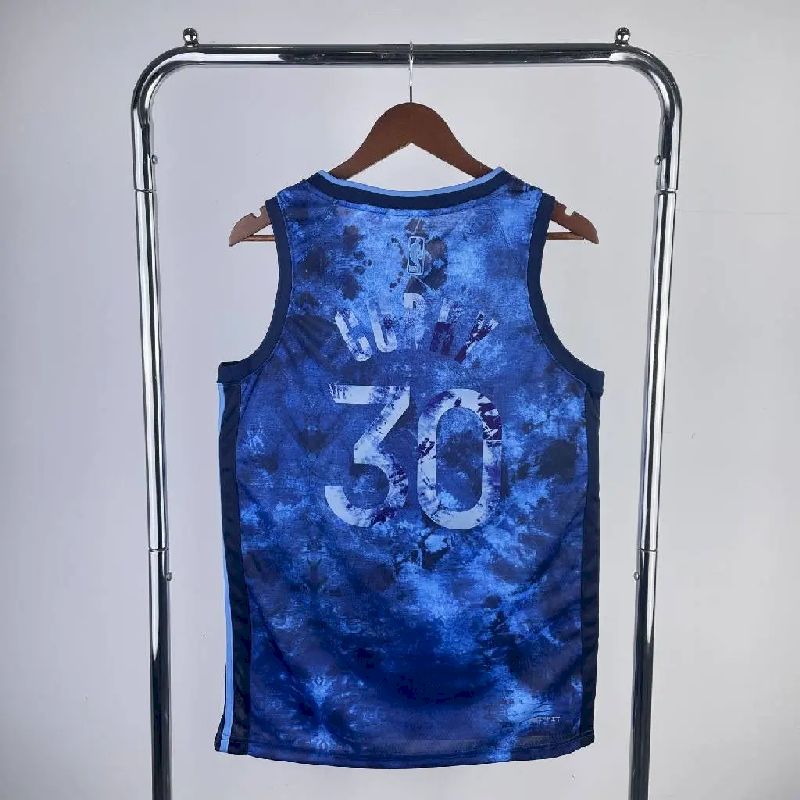 Camisa azul masculina Stephen Curry 2024