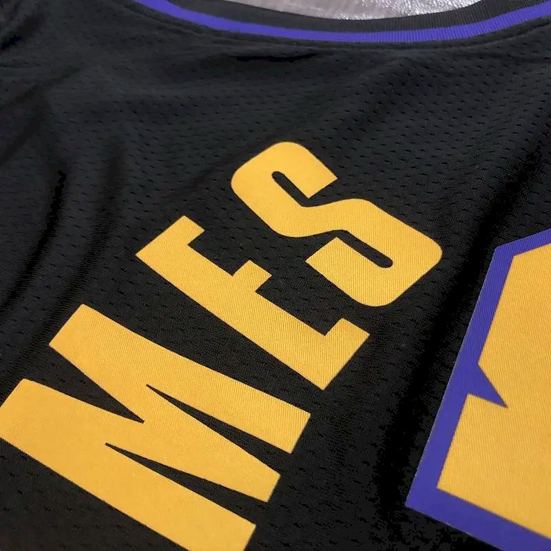 Men’s LeBron James 2020-21 Black Swingman Player Version Jersey – Noche Latina