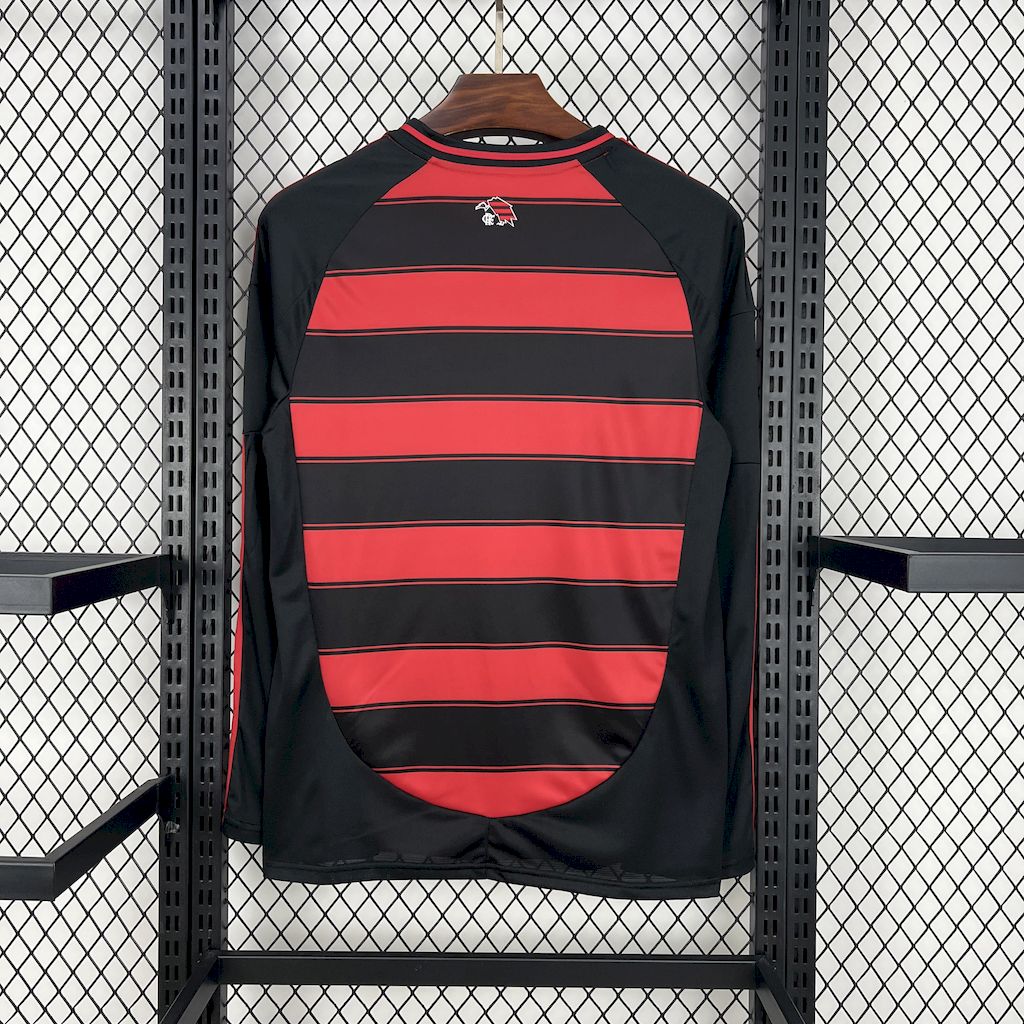 Camisa Flamengo Home 2025/26 Manga Longa