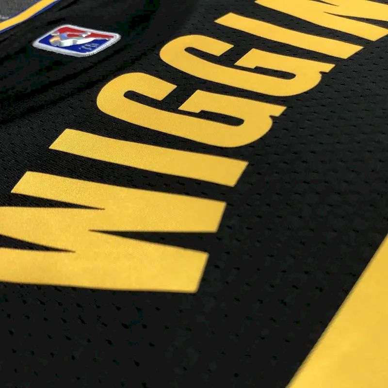 Men’s Andrew Wiggins Black Team Jersey – 75th Anniversary City Edition