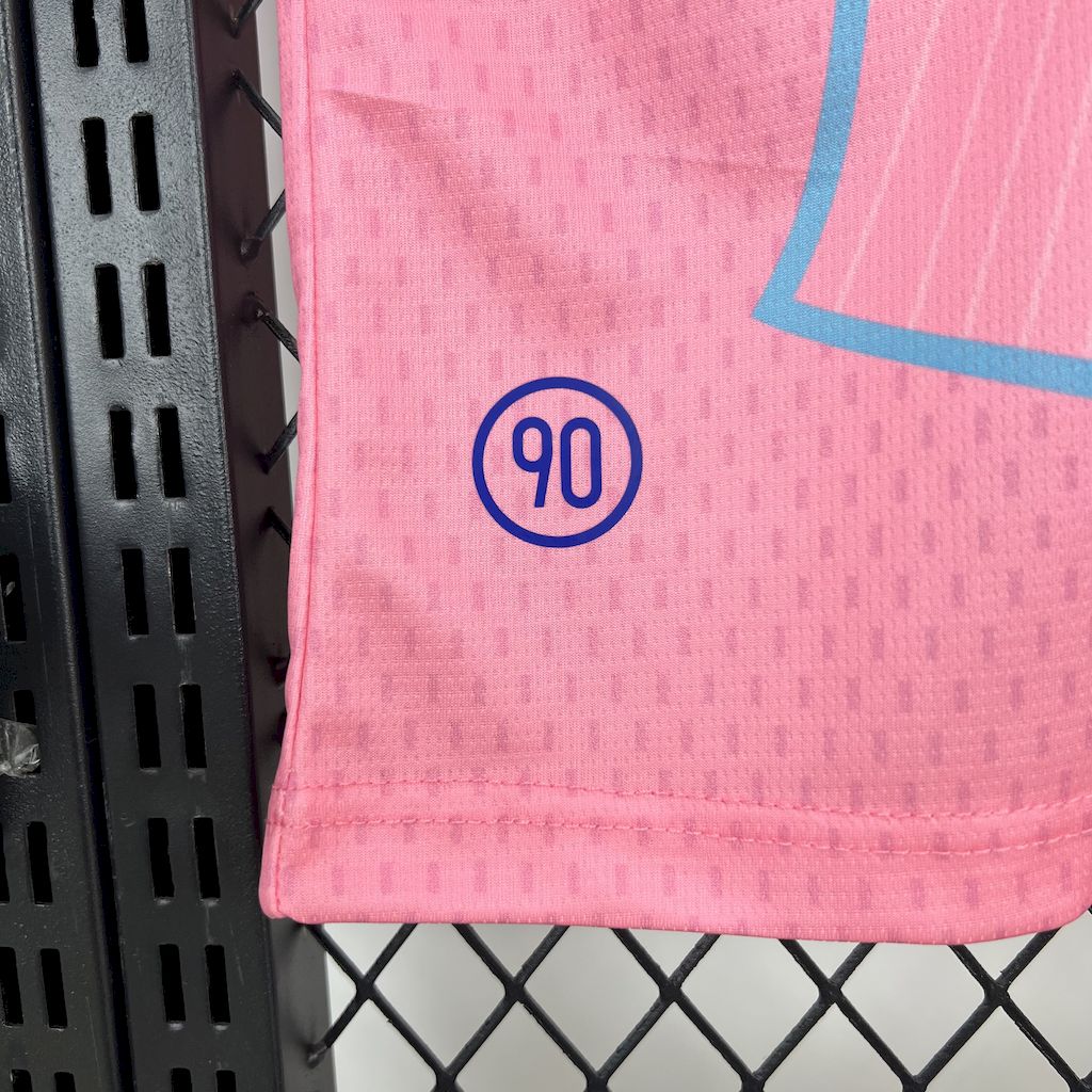 Camisa Barcelona 2025/26 edição especial rosa (Com Liga dos Campeões)