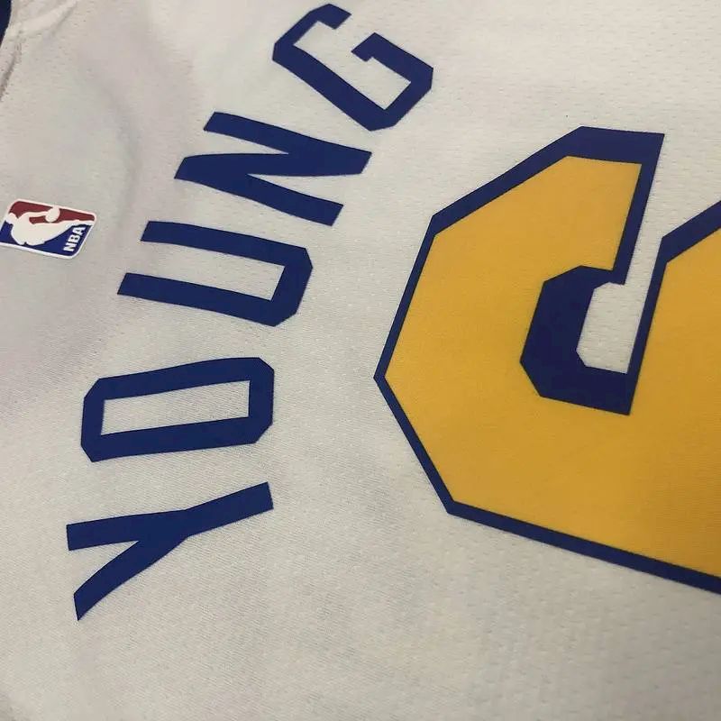 Camisa masculina Nick Young White Player Version – San Francisco Classic Edition