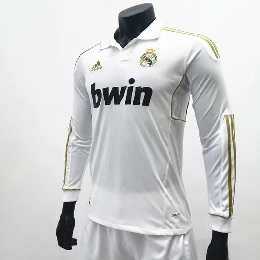 Camisa retrô de mangas compridas do Real Madrid 2011/12