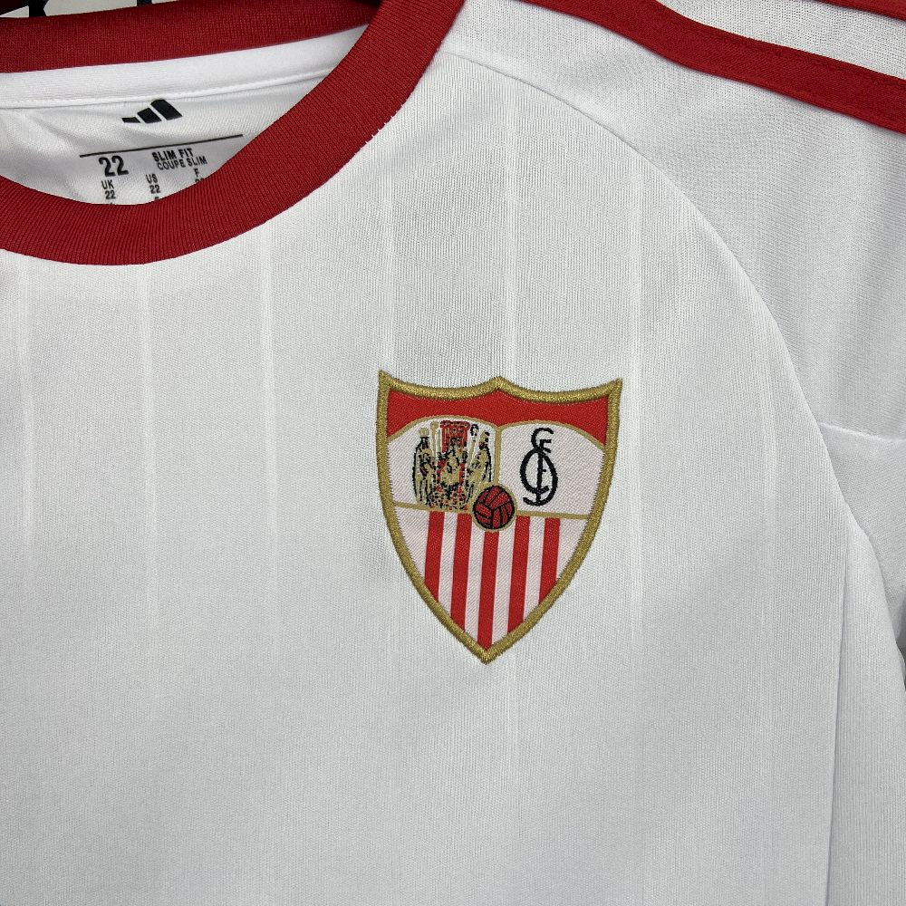 Sevilla 2025/26 Home Jersey Kids Kit