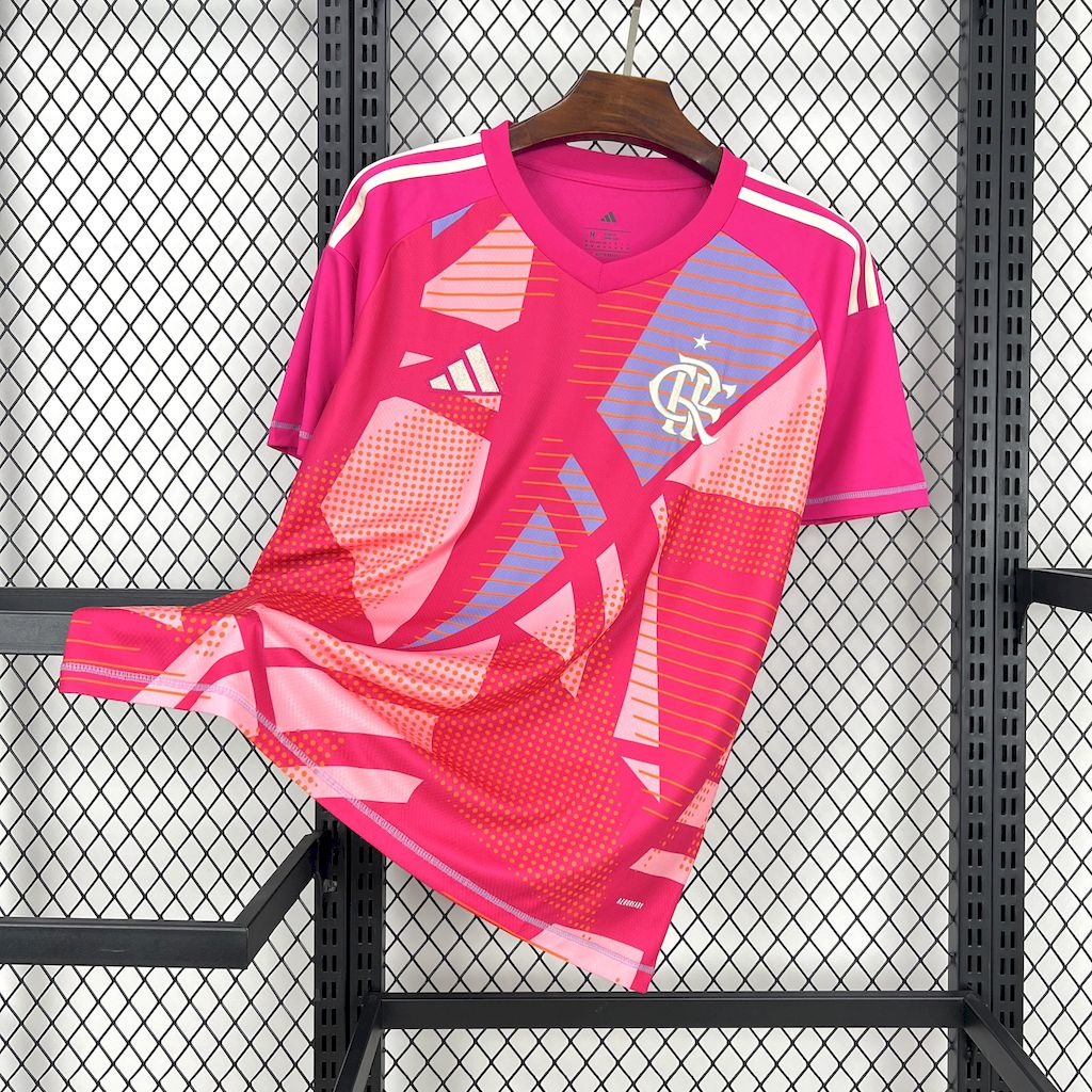 Camisa de goleiro rosa Flamengo 2025/26