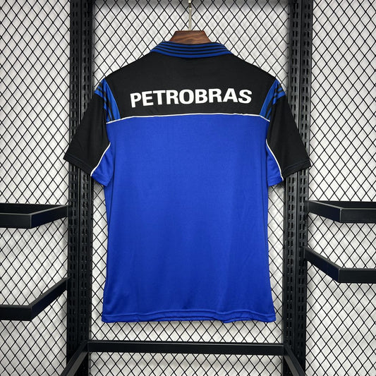Camisa retrô azul de goleiro do Flamengo 1999