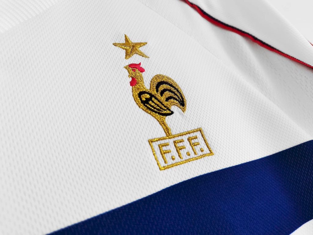 Camisa reserva retrô da França para a Copa do Mundo de 1998