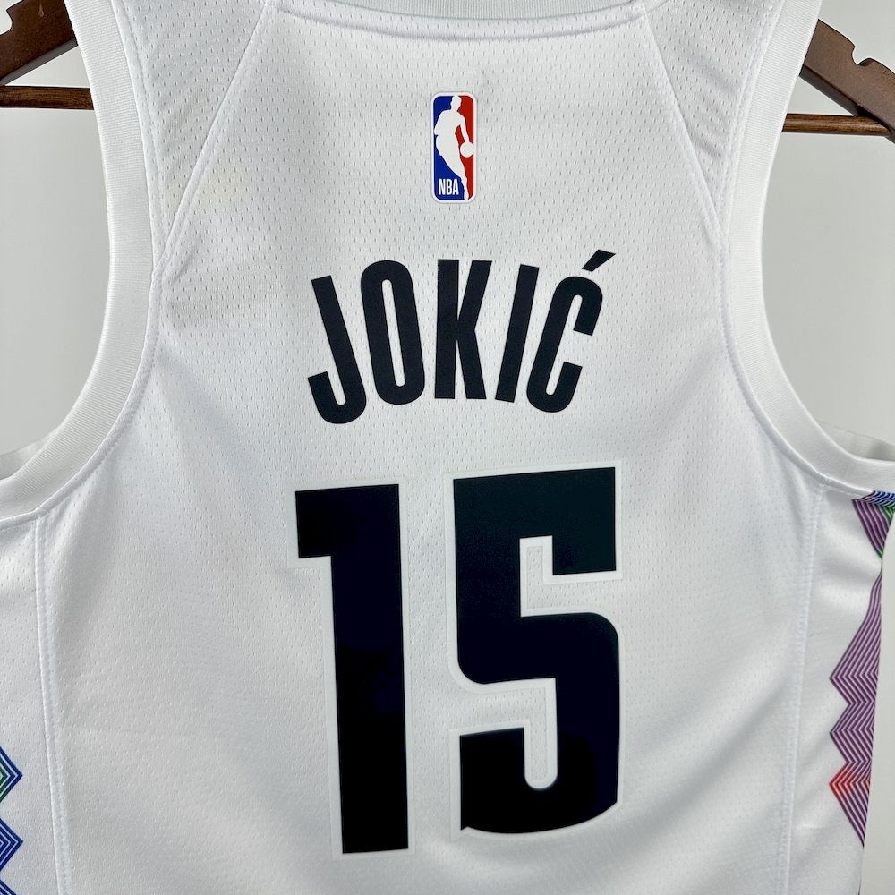 Denver Nuggets 2024/25 City Edition White Color JOKIC#15
