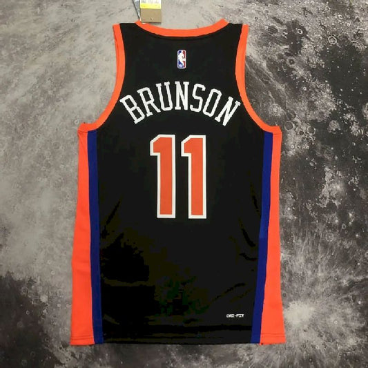 Camisa preta masculina Jalen Brunson Team – Edição Statement