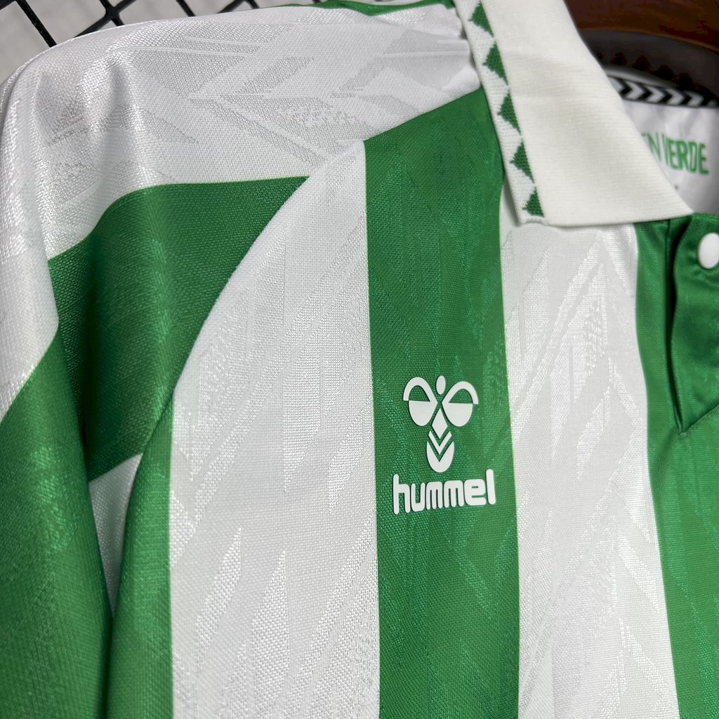 Real Betis 2024/25 With Sponsors And Patch Home Jersey