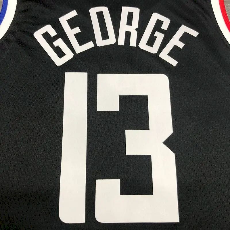 Men’s Paul George 2020-21 Black Swingman Player Version Jersey – City Edition