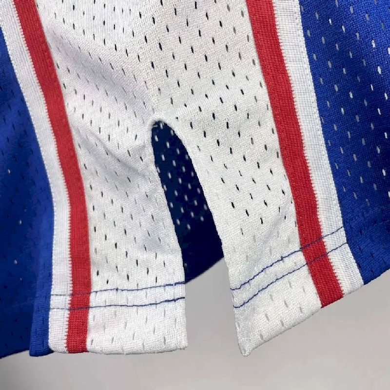 Camisa masculina M&N Julius Erving azul retrô 1982/83