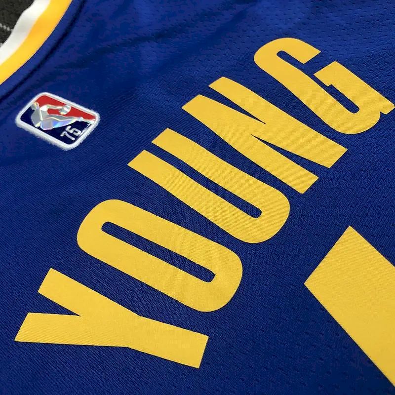 Camisa azul masculina Nick Young Team – Edição de 75º aniversário