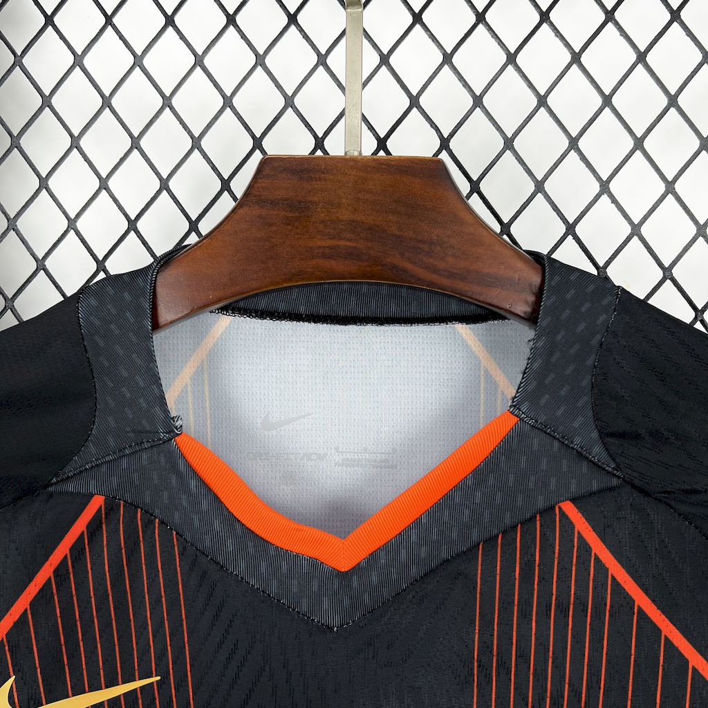 Barcelona 2025/26 black orange special edition Jersey (With Champions League)