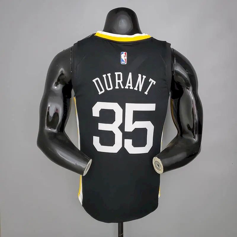 Camisa Kevin Durant com gola V preta, versão jogador, masculina – Edição Statement
