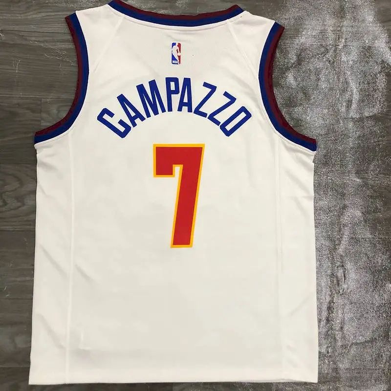 Men’s Facundo Campazzo White 2020-21 Swingman Player Version Jersey – Earned Edition