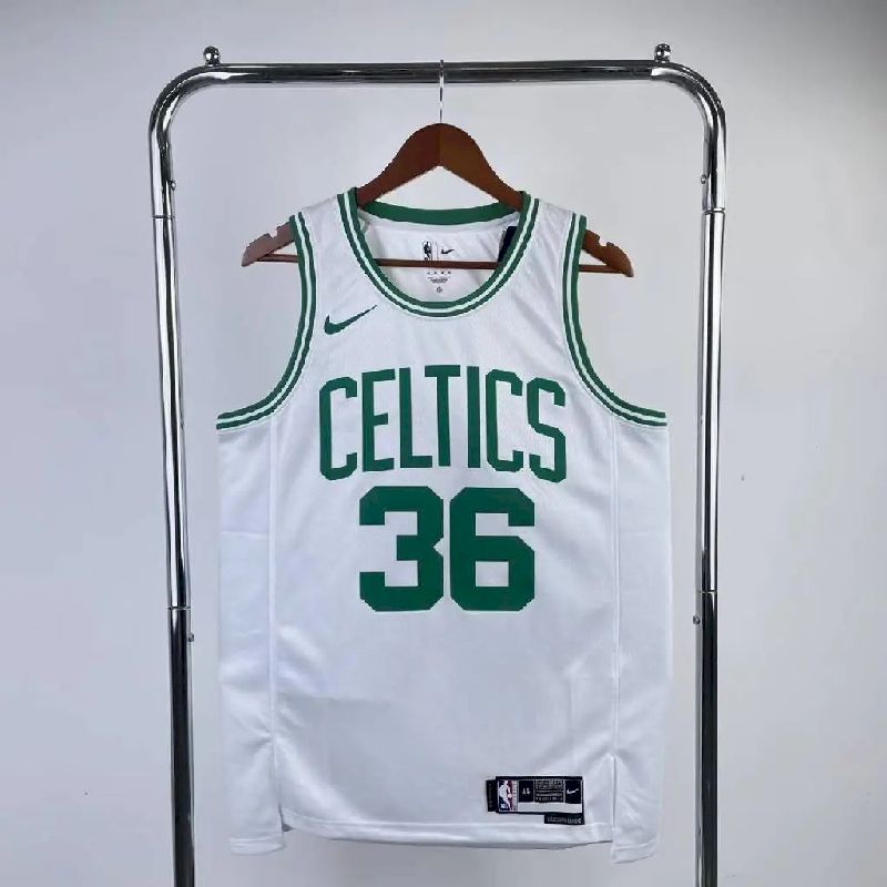 Camisa masculina Marcus Smart branca da equipe