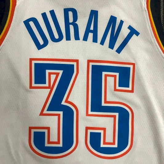 Camisa branca masculina Kevin Durant Swingman – Edição Associação