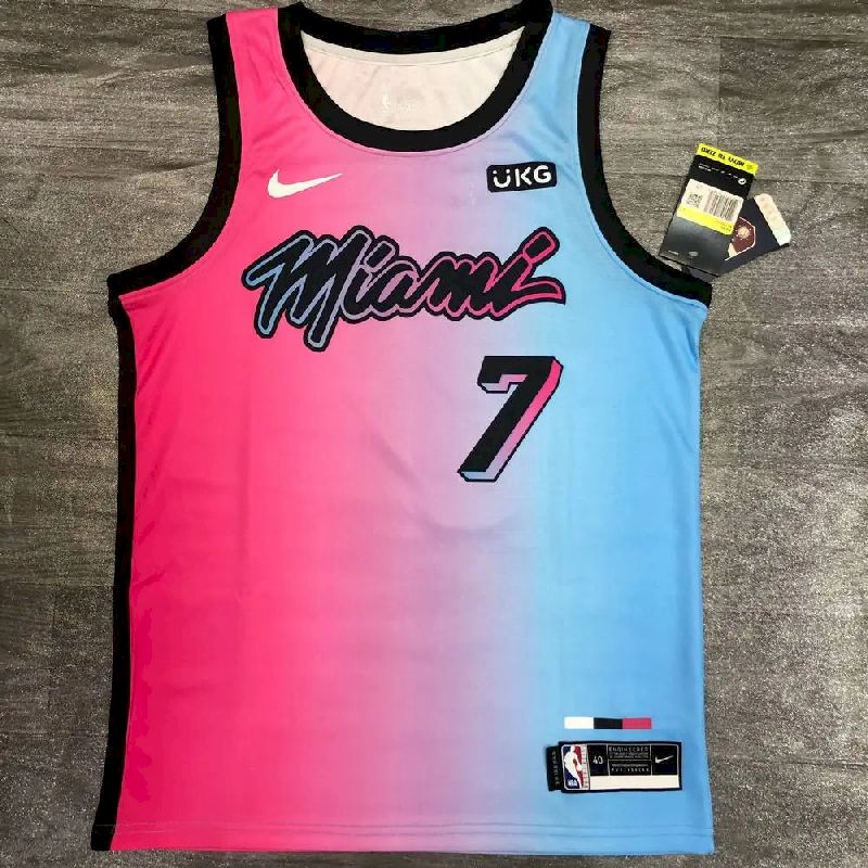Men’s Goran Dragic 2020-21 Pink Swingman Player Version Jersey – City Edition