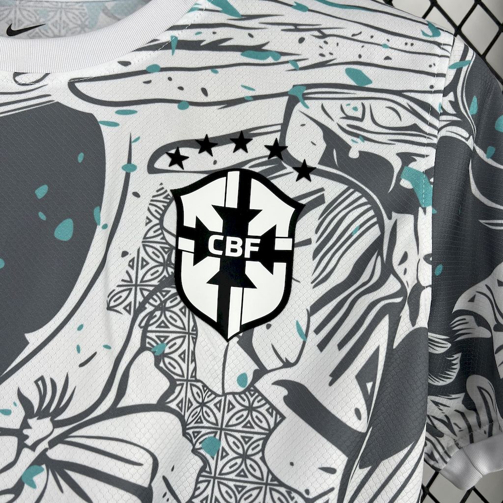 Brazil 2025/26 White Parrot Edition Jersey