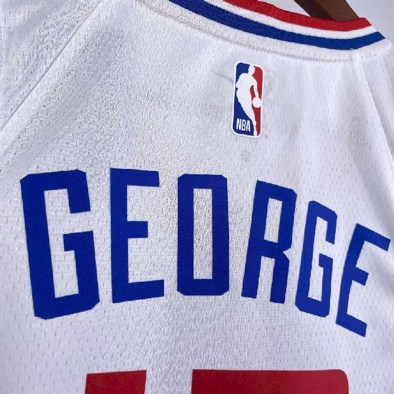 Camisa masculina Paul George White da equipe titular 2023