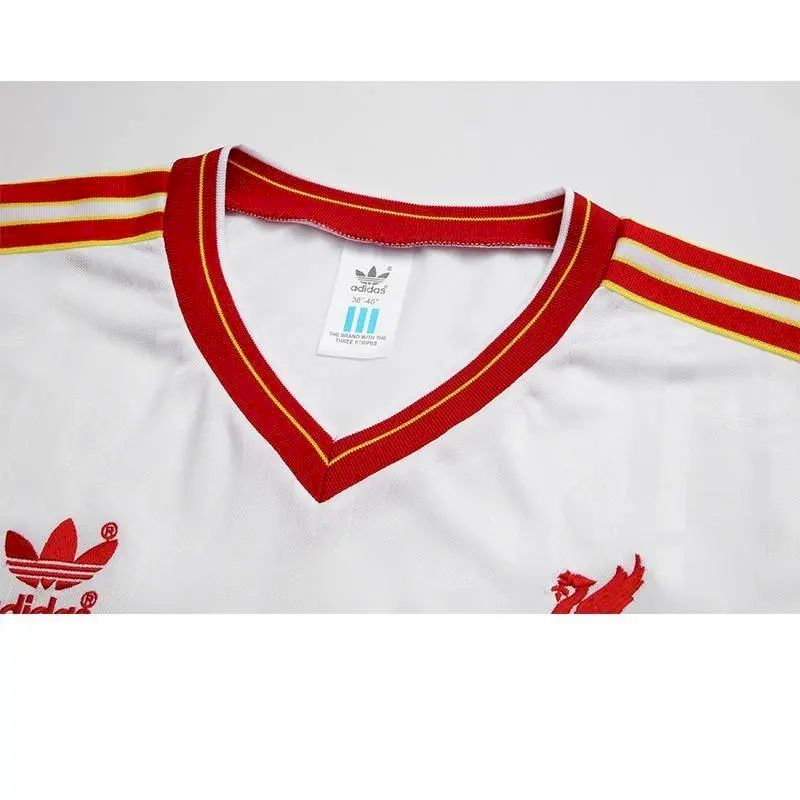 Camisa retrô de mangas compridas reserva do Liverpool 1985/87