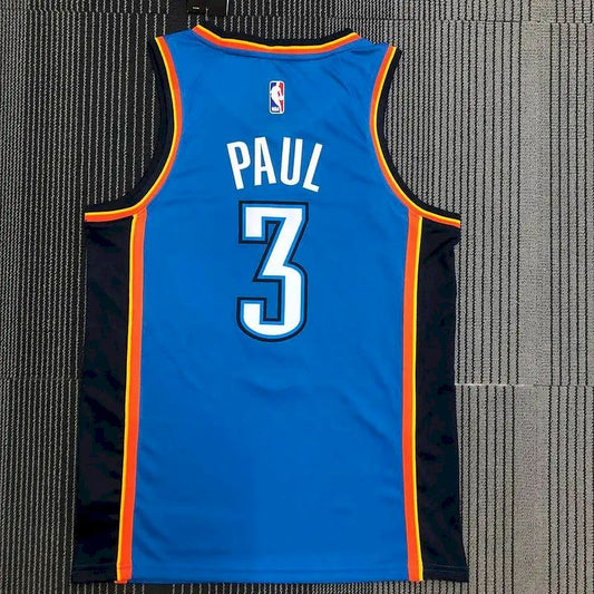 Camisa masculina Chris Paul Swingman azul – Edição Icon