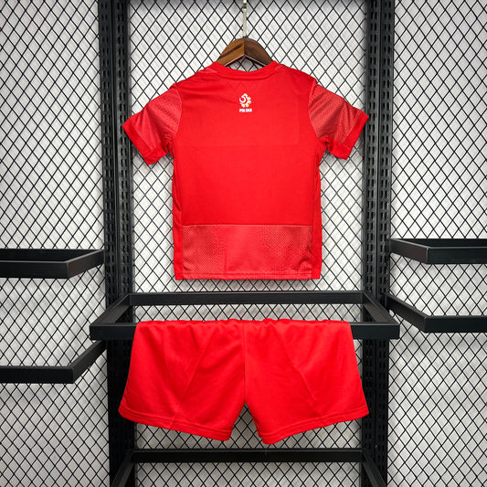 Kit reserva infantil Polônia Euro 2024/25