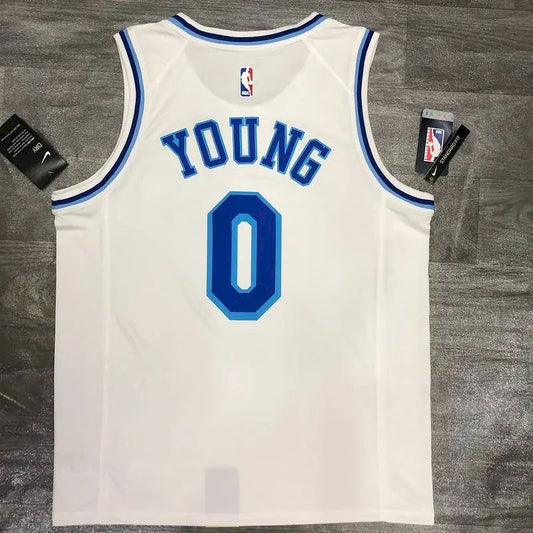 Camisa masculina Nick Young branca versão jogador – Retro Classic Joint Edition