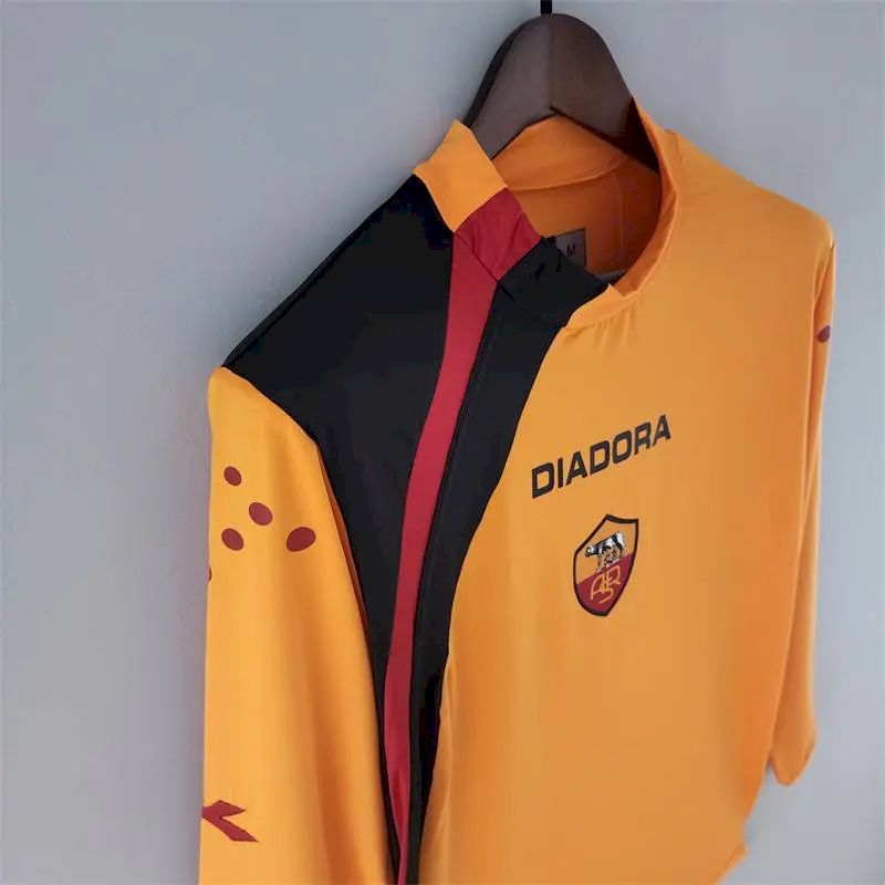 Camisa retrô de manga comprida AS Roma 2005/06 Home