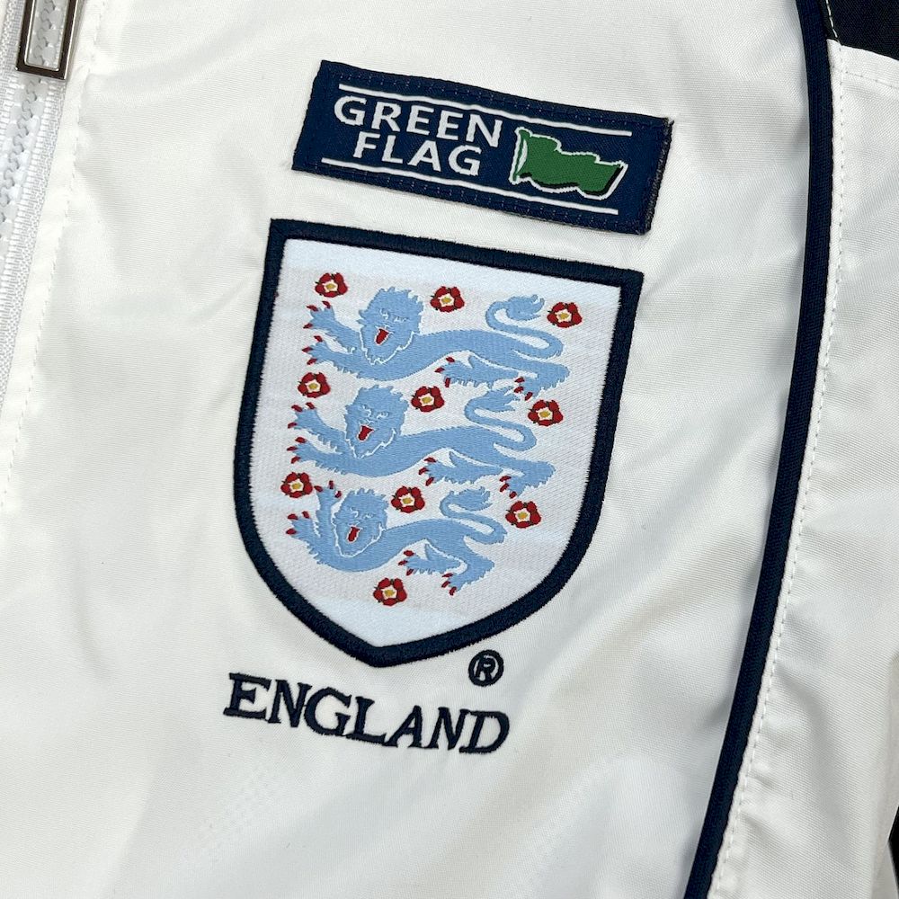 Jaqueta branca Umbro Track da Inglaterra 1998-99
