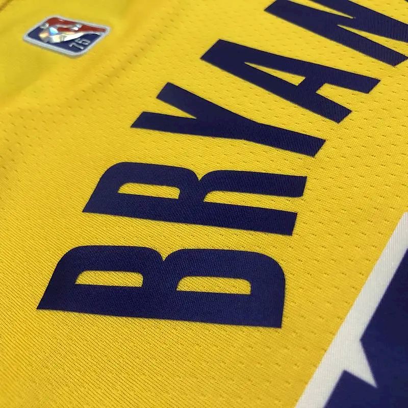 Men’s Kobe Bryant Yellow Team Jersey – 75th Anniversary Edition