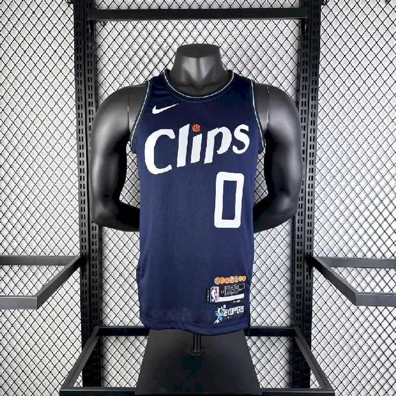 Camisa azul masculina Russell Westbrook 2024 – Edição City