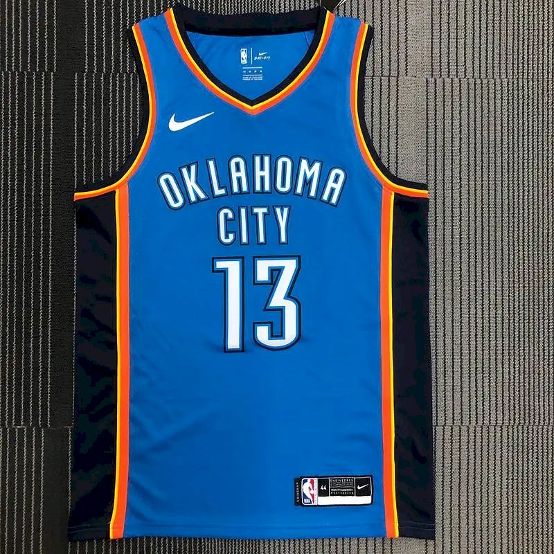 Camisa Paul George Swingman Masculina Azul – Edição Ícone