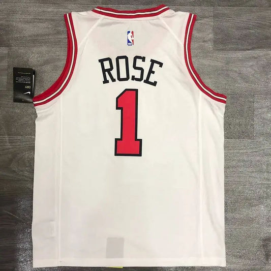 Camisa Derrick Rose Masculina Branca Versão Jogador – Edição Clássica