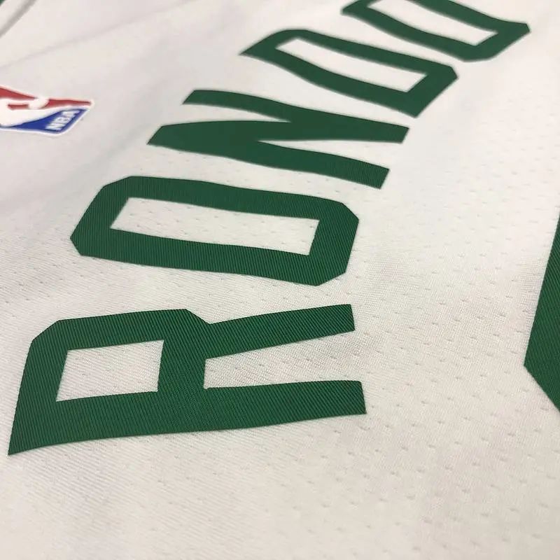 Rajon Rondo White Men’s Player Version Jersey-Association Edition