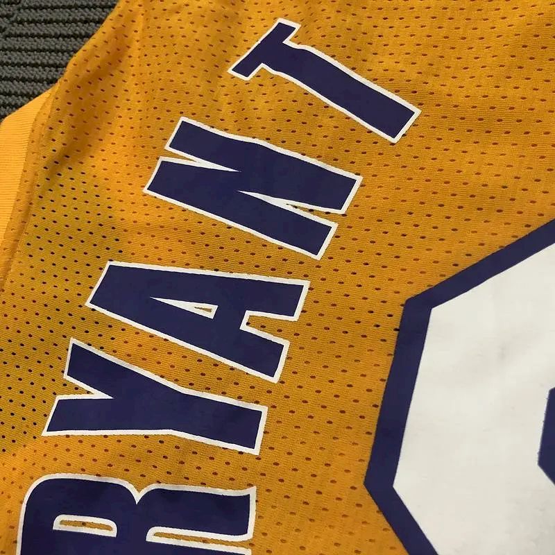 Kobe Bryant Men’s Yellow Player Jersey – Throwback Edition