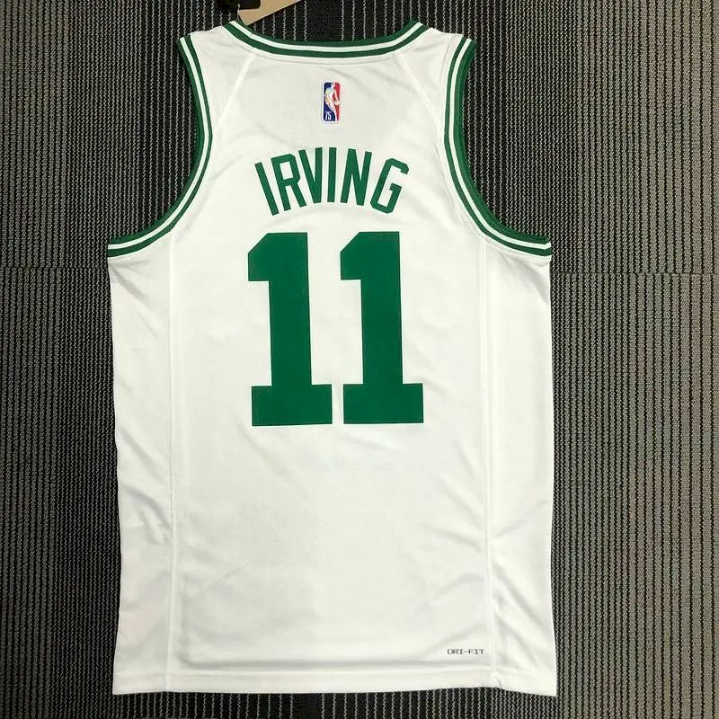 Camisa masculina Kyrie Irving branca do time – Edição de 75º aniversário