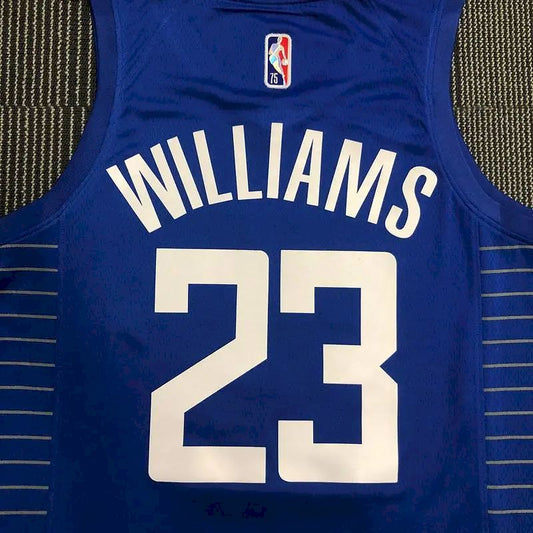 Camisa azul masculina Lou Williams Team – Edição de 75º aniversário