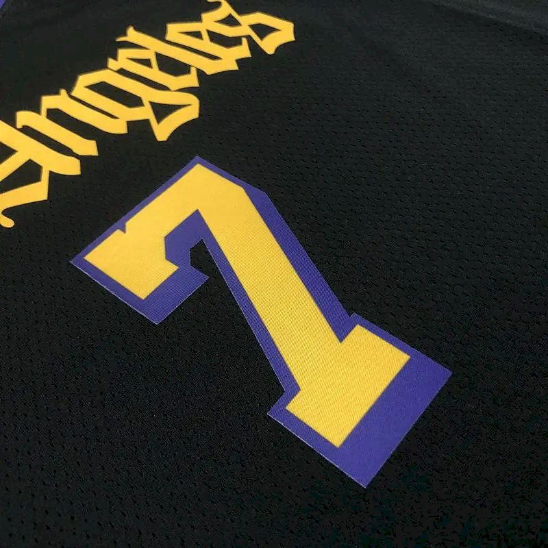 Carmelo Anthony Men’s Black Swingman Team Jersey – Noche Latina