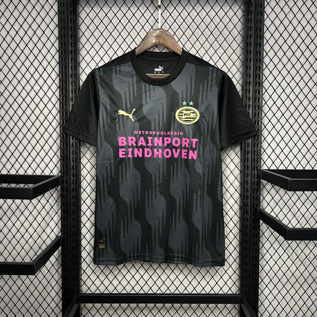PSV Eindhoven 2024/25 Pre Match Training Black Jersey