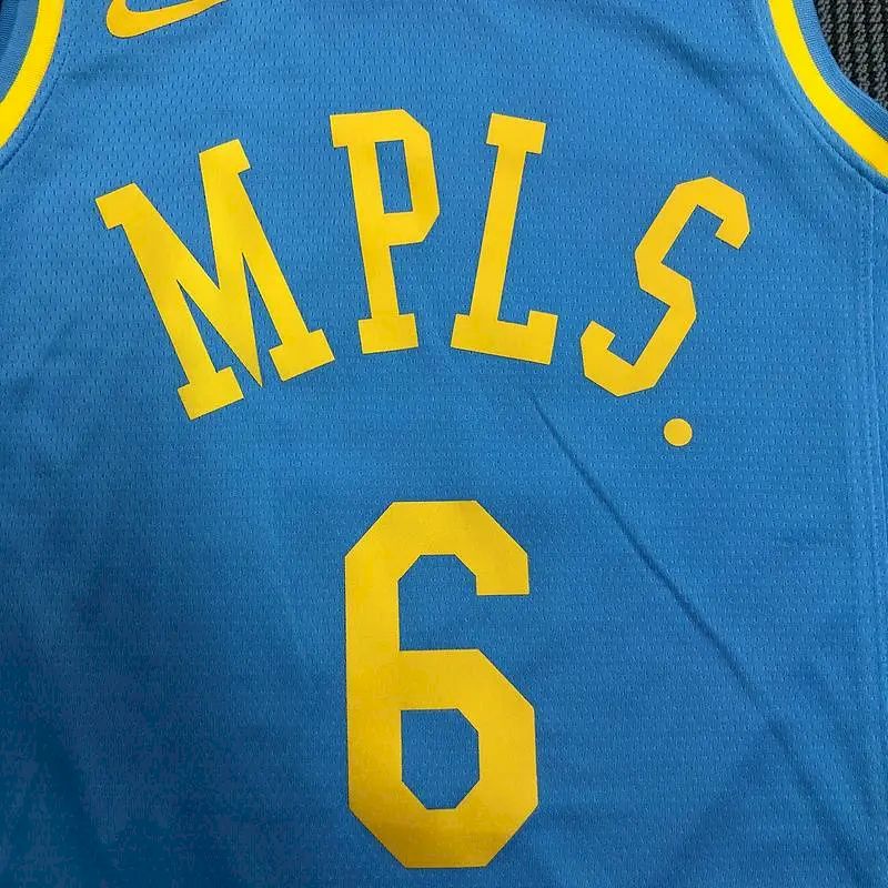 Camisa Swingman Masculina Azul LeBron James – Edição Clássica MPLS
