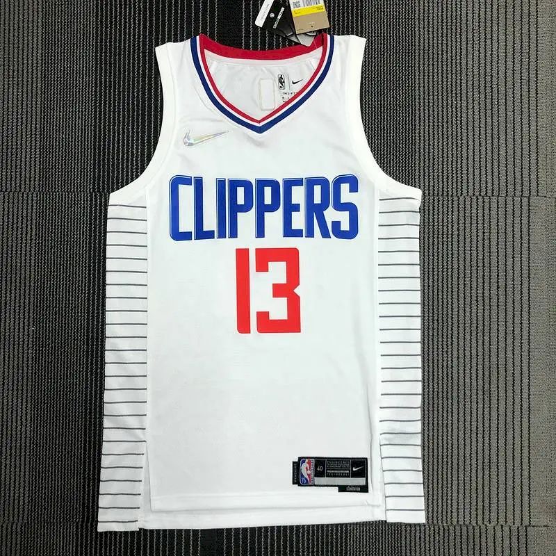 Camisa Paul George White Masculina – Edição de 75º Aniversário