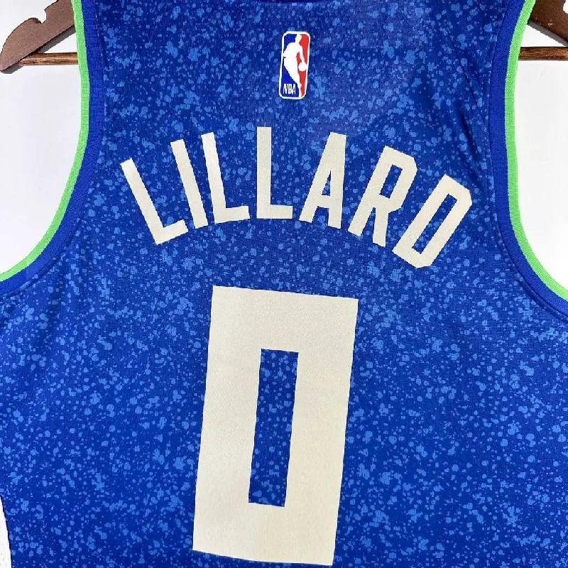 Camisa Damian Lillard Azul Masculina 2024 – Edição City