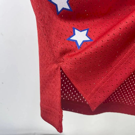 Camisa masculina Kobe Bryant All Star vermelha retrô de 2003