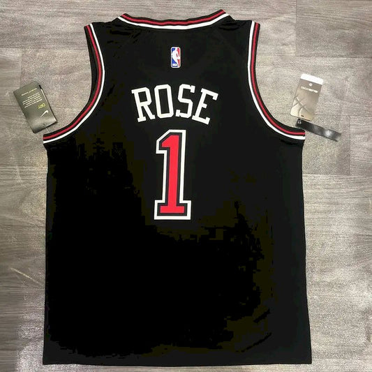 Camisa Derrick Rose Masculina Preta Versão Jogador – Edição Clássica