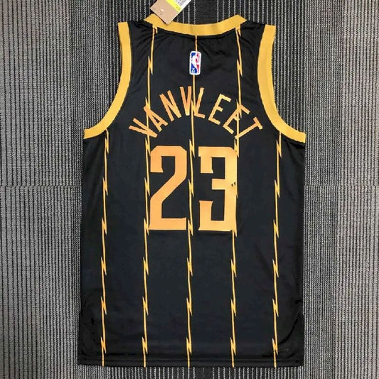 Camisa preta masculina Fred VanVleet Team – Edição City