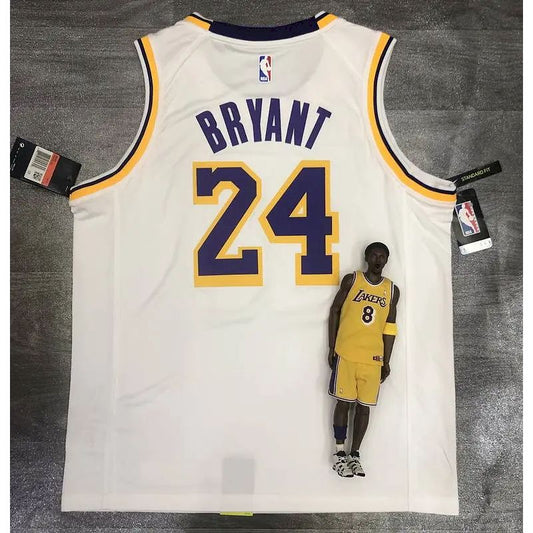 Camisa Kobe Bryant 24 branca masculina versão jogador